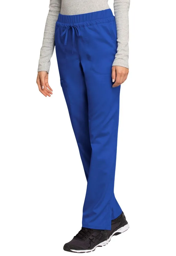 Women's Tapered Leg Drawstring Scrub Pant, Royal Blue