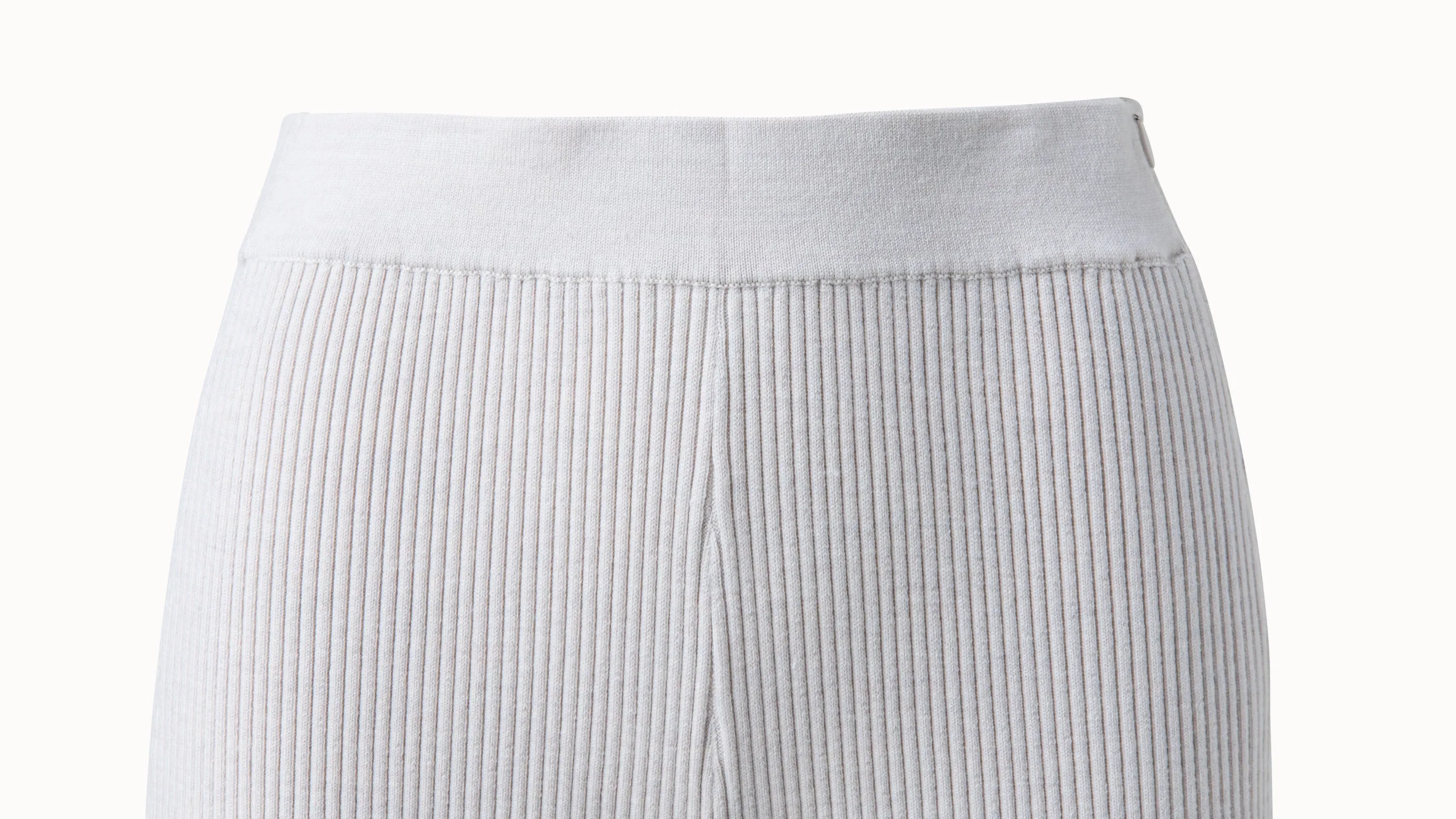 Wool Rib Knit Pants