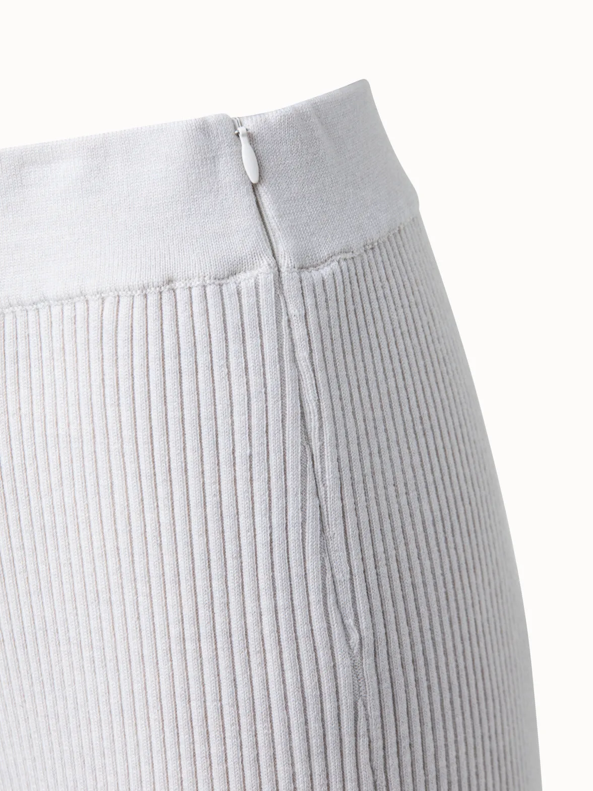 Wool Rib Knit Pants