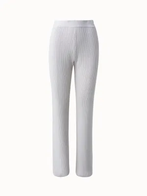 Wool Rib Knit Pants