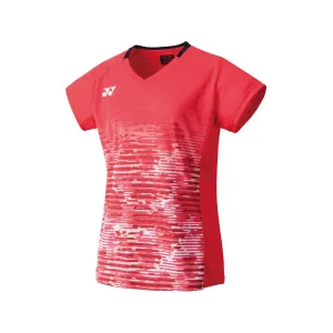 Yonex 20703 Women's Crew Neck Game Shirt [Clear Red]