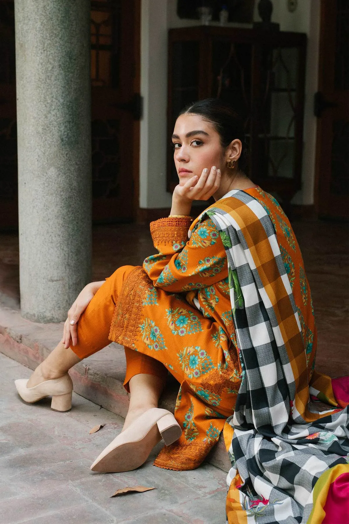 ZW21-3A |  Zara Shahjahan Coco Winter 2021 Collection | Unstitched Embroidered Khaddar Suits