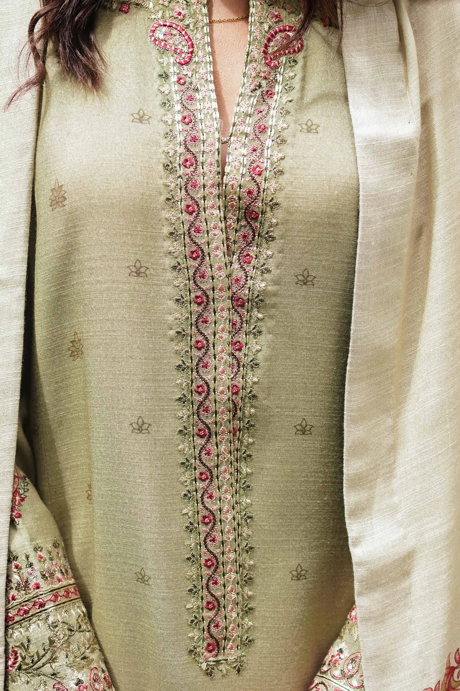 ZW22-6B | Zara Shahjahan Coco Winter Collection 2022 | Unstitched Embroidered Khaddar Linen  Suits