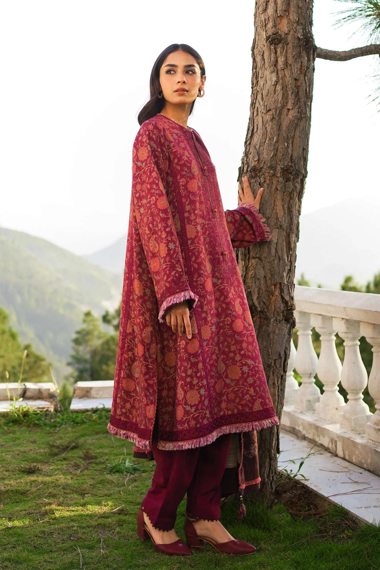 ZW22-8B | Zara Shahjahan Coco Winter Collection 2022 | Unstitched Embroidered Khaddar Linen  Suits